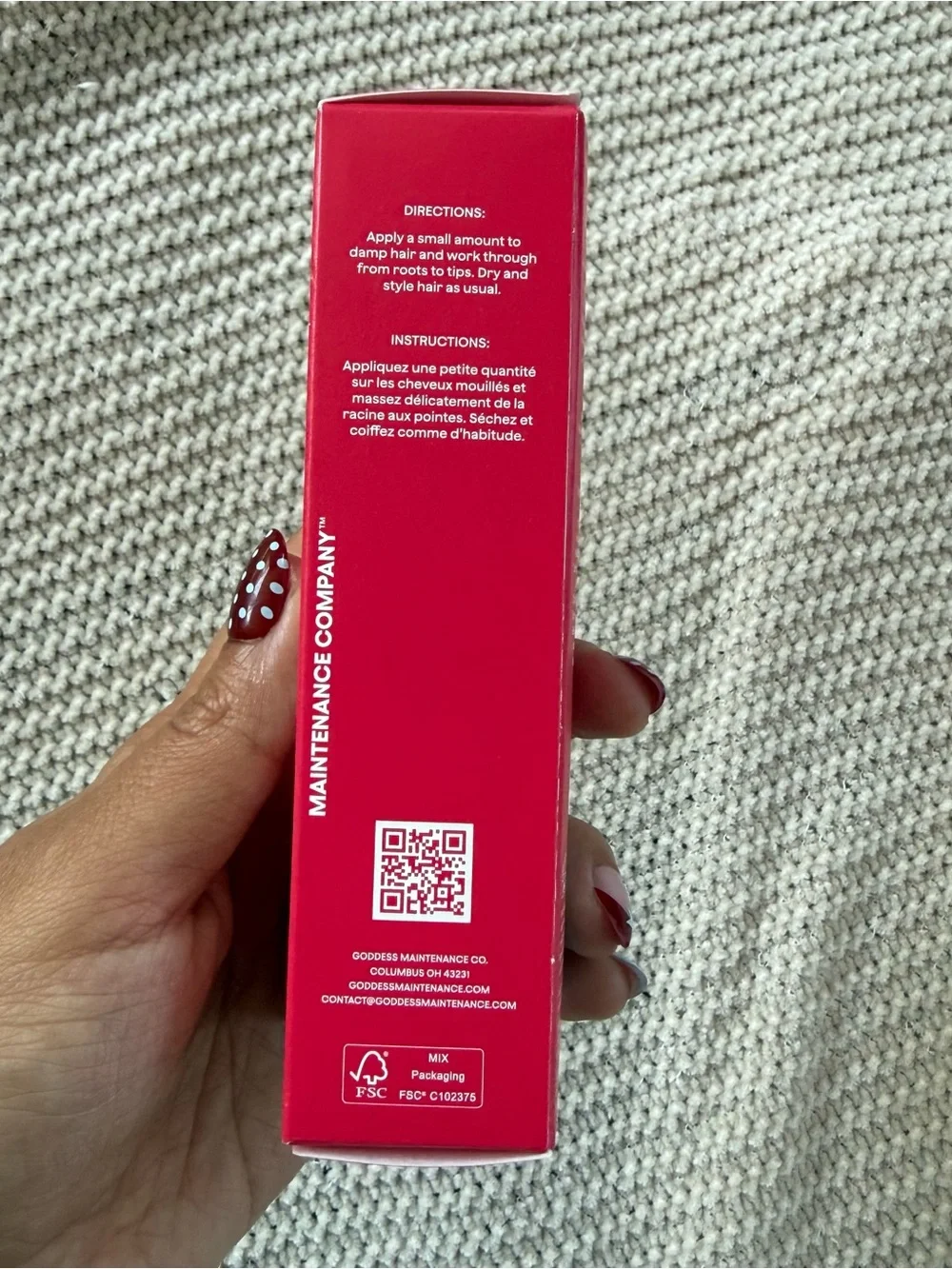Goddess BioTech Blowout Leave In Restorative Hair Mask 50ml 1.7 oz NIB Brand New